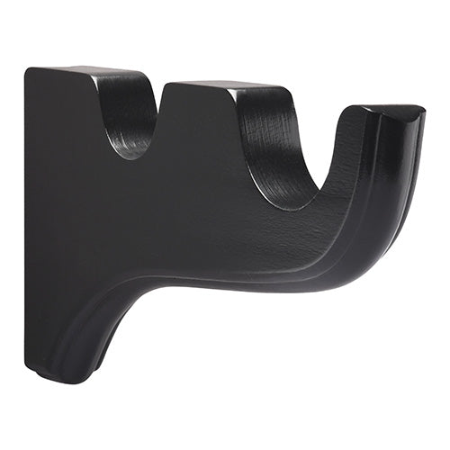 black Kirsch 2" Wood Trends Double Bracket