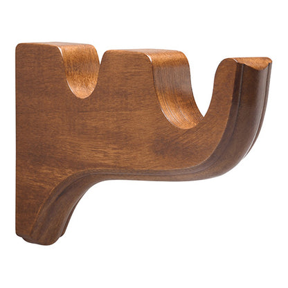 estate oak Kirsch 2" Wood Trends Double Bracket