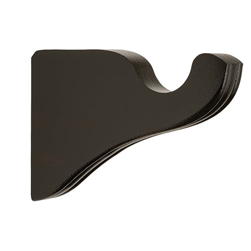 Dark Chocolate Kirsch 1 3/8" Wood Trends 3 1/2" Return Bracket