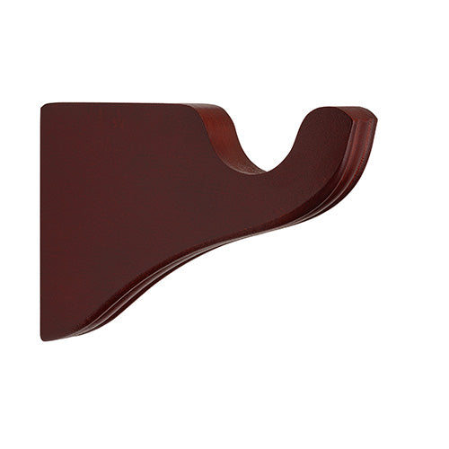 Mahogany Kirsch 1 3/8" Wood Trends 3 1/2" Return Bracket