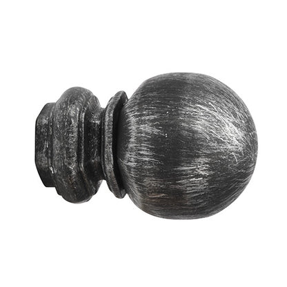 Kirsch 1" Wrought Iron Pedestal Ball Finial