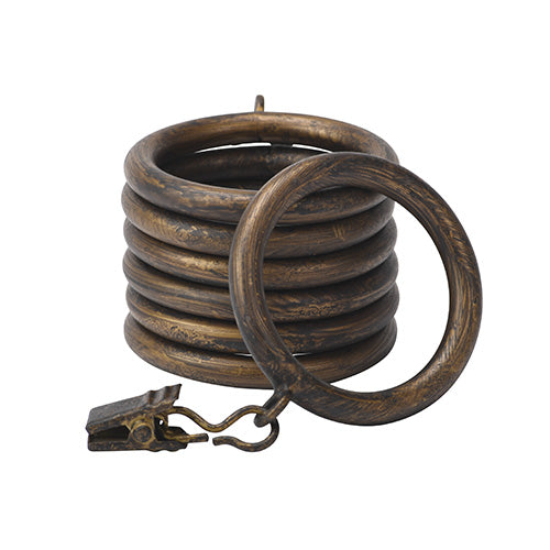 heirloom copper Kirsch 1" Wrought Iron Rings