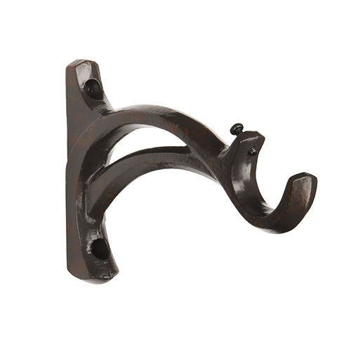 Kirsch 1" Wrought Iron 5 3/8" Return Bracket