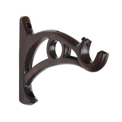 rust Kirsch 1" Wrought Iron Double Bracket