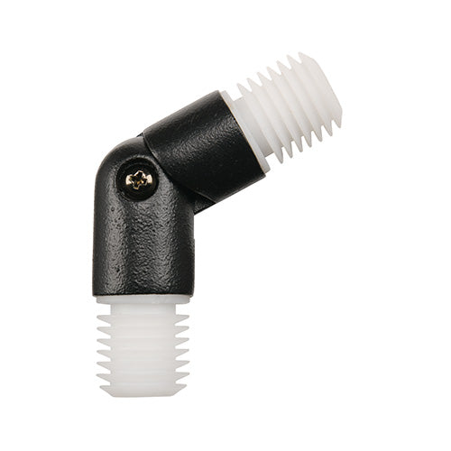 black Kirsch 1" Wrought Iron Swivel Socket