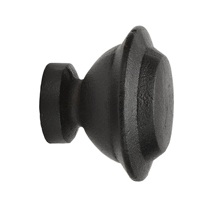 black Kirsch 1" Wrought Iron Otto Finial