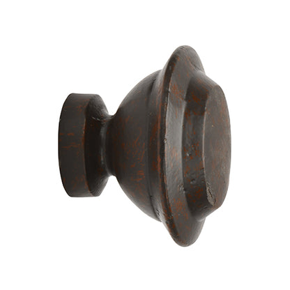 rust Kirsch 1" Wrought Iron Otto Finial