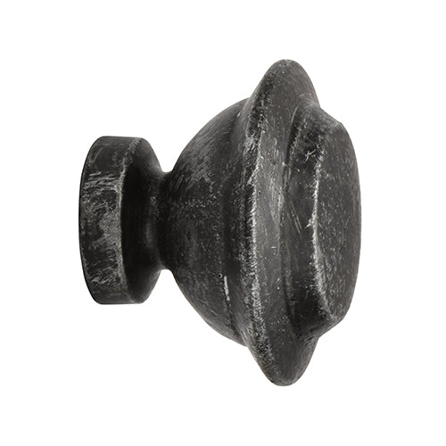 iron oxide Kirsch 1" Wrought Iron Otto Finial