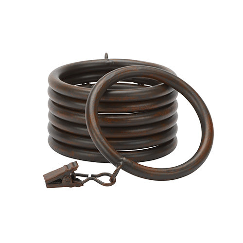 rust Kirsch 1 3/8" Wrought Iron Rings