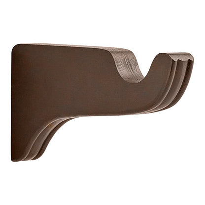 Coffee Kirsch 1 3/8" Wood Trends 6" Return Bracket