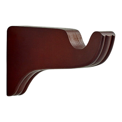 Mahogany Kirsch 1 3/8" Wood Trends 6" Return Bracket