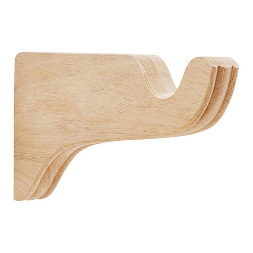 Unfinished Kirsch 1 3/8" Wood Trends 6" Return Bracket