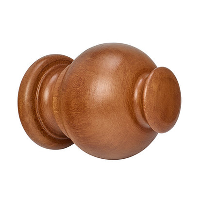 Estate Oak Kirsch 1 3/8" Wood Trends Button Ball Finial