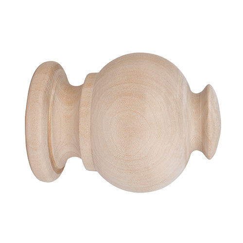 Kirsch 1 3/8" Wood Trends Button Ball Finial DRD