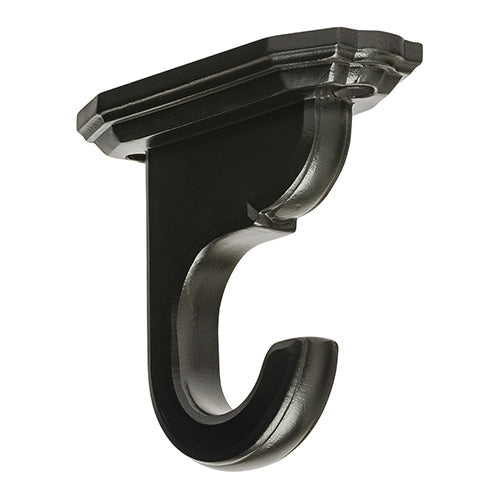 Black Kirsch 1 3/8" Wood Trends Ceiling Bracket