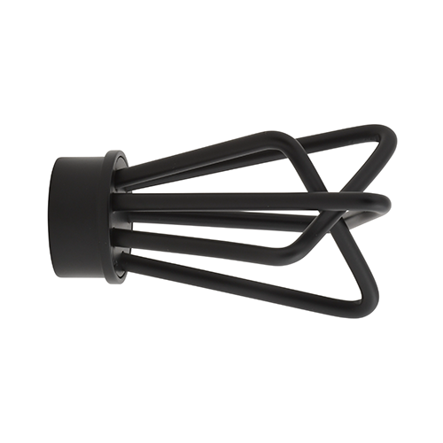 black Kirsch 1 3/8" Designer Metals Archer Finial