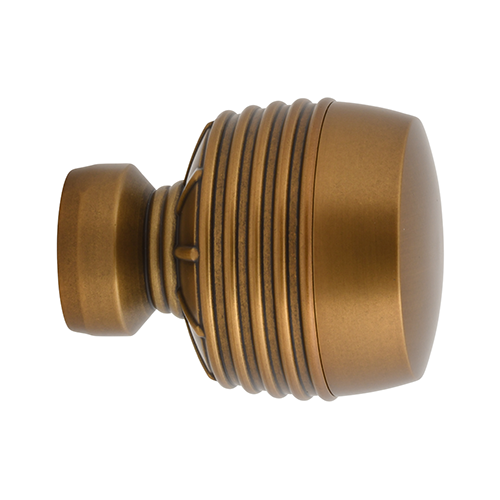 gilded bronze Kirsch 1 3/8" Designer Metals Briggs Finial