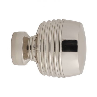 polished nickel Kirsch 1 3/8" Designer Metals Briggs Finial