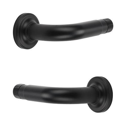 black Kirsch 1 3/8" Designer Metals 3" French Returns
