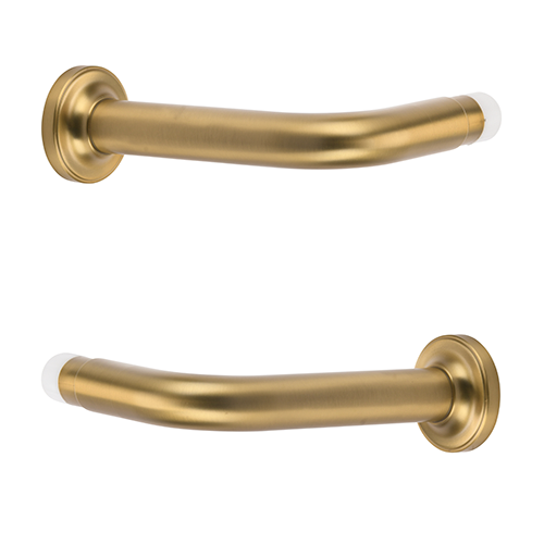 brushed bronze Kirsch 1 3/8" Designer Metals 6" French Returns