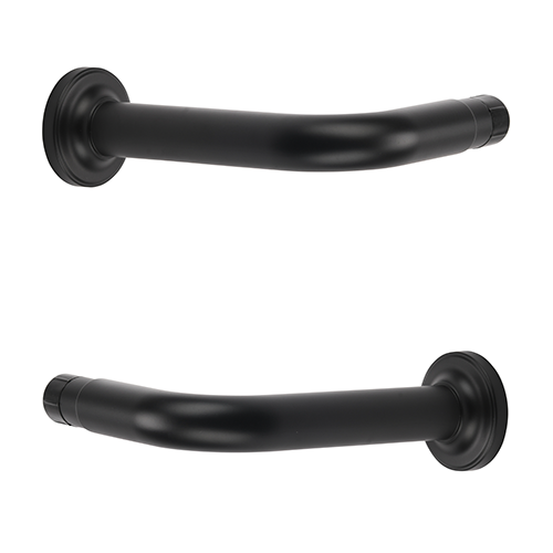 black Kirsch 1 3/8" Designer Metals 6" French Returns