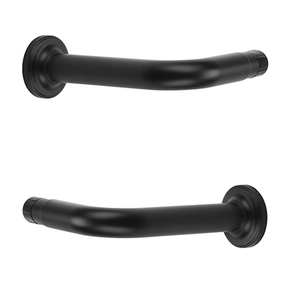 black Kirsch 1 3/8" Designer Metals 6" French Returns