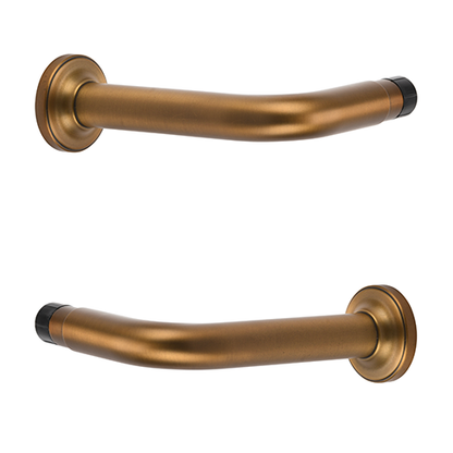 gilded bronze Kirsch 1 3/8" Designer Metals 6" French Returns