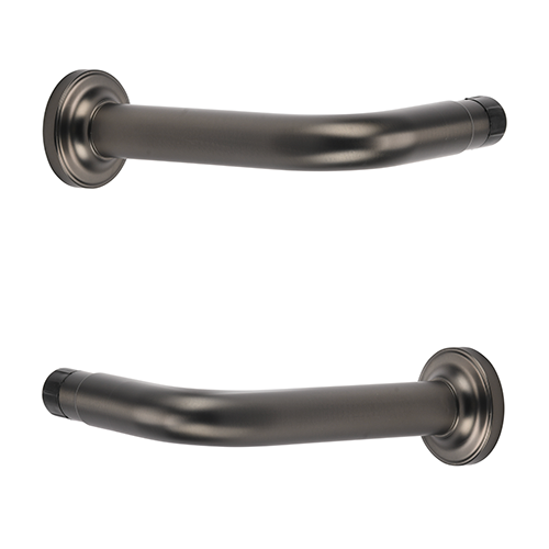 gunmetal Kirsch 1 3/8" Designer Metals 6" French Returns