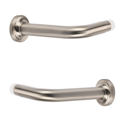 satin nickel Kirsch 1 3/8" Designer Metals 6" French Returns