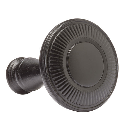 black Kirsch Wood Trends Holdback Medallion