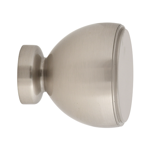 satin nickel Kirsch 1" Designer Metals Milo Finial