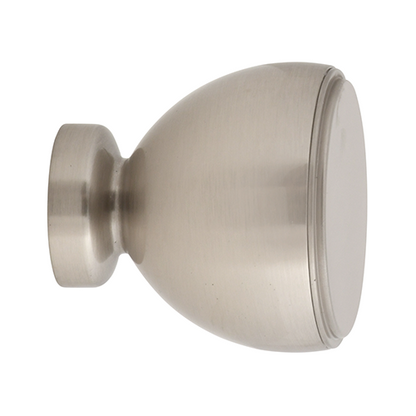 satin nickel Kirsch 1" Designer Metals Milo Finial