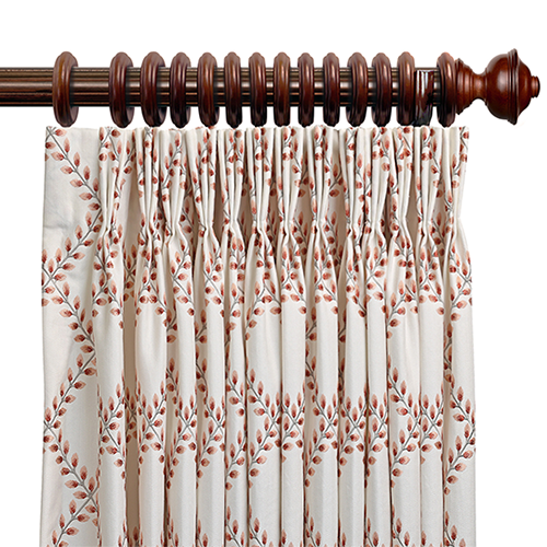 pleated drapes