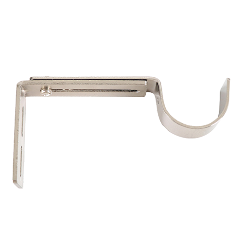 Polished Nickel Kirsch 1 3/8" Designer Metals Standard Bracket 