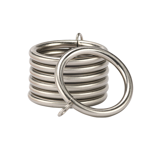 satin nickel Kirsch 1" Designer Metals Rings