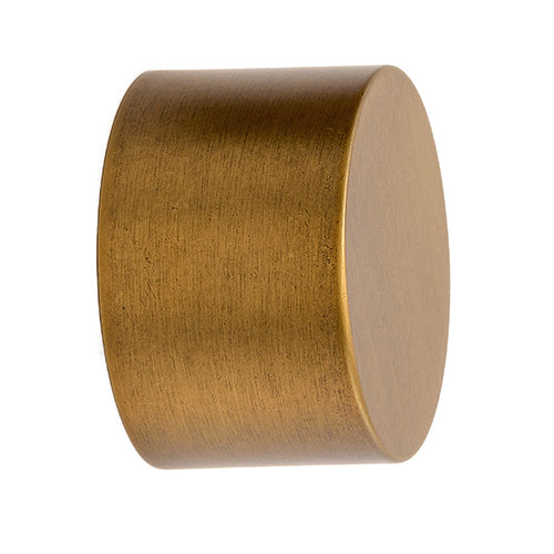 Gilded Bronze Kirsch 1 3/8" Designer Metals Round Endcap