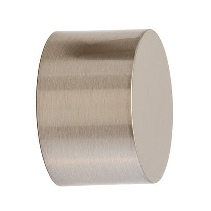 Satin Nickel Kirsch 1 3/8" Designer Metals Round Endcap