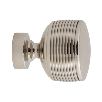 polished nickel Kirsch 1" Designer Metals Soren Finial