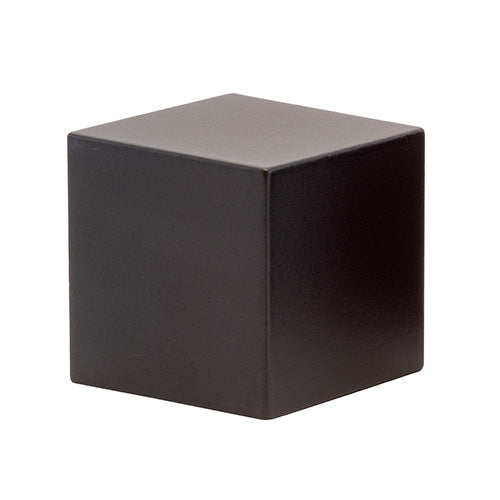 Black Kirsch 1 3/8" Designer Metals Square Endcap