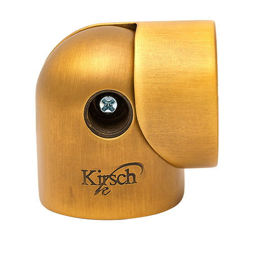 Gilded Bronze Kirsch 1 3/8" Designer Metals Swivel Socket