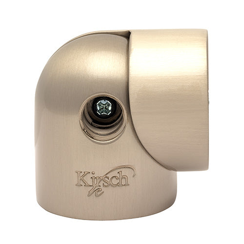 Satin Nickel Kirsch 1 3/8" Designer Metals Swivel Socket