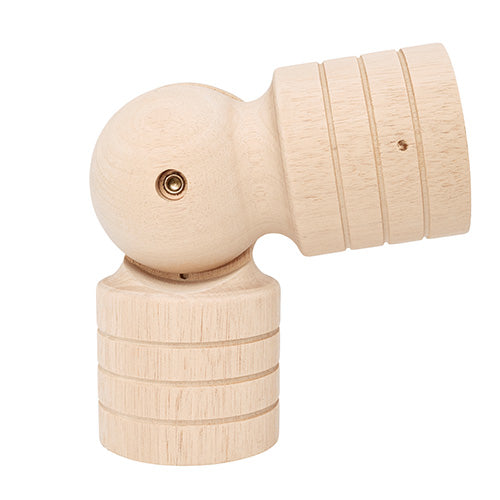 Unfinished Kirsch 1 3/8" Wood Trends Swivel Socket