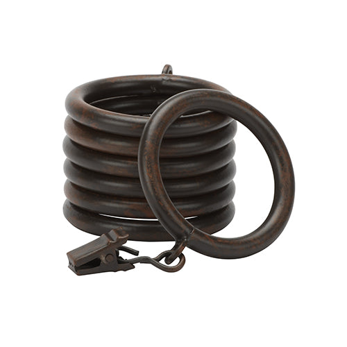 rust Kirsch 1" Wrought Iron Rings
