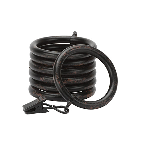 iron oxide Kirsch 1" Wrought Iron Rings
