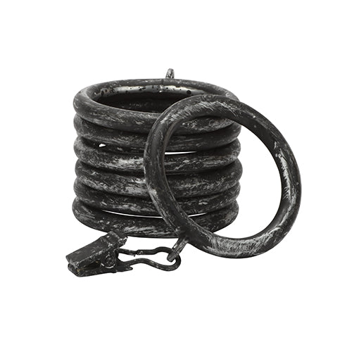graphite Kirsch 1" Wrought Iron Rings