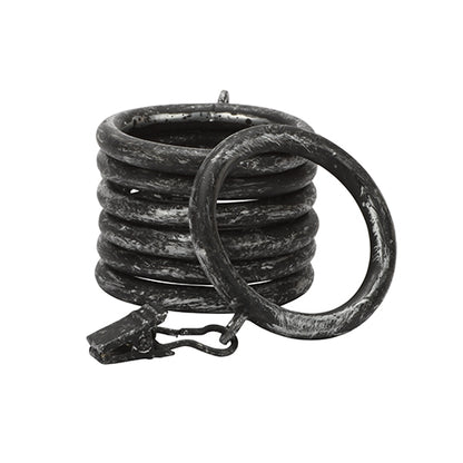 graphite Kirsch 1" Wrought Iron Rings
