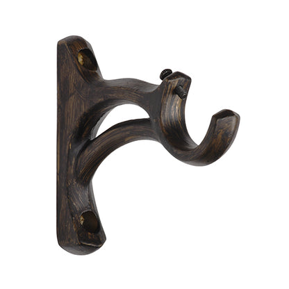 heirloom copper Kirsch 1" Wrought Iron 3 1/2" Return Bracket