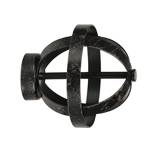 iron oxide Kirsch 1" Wrought Iron Axiom Finial
